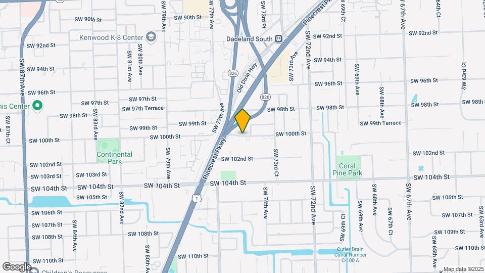 7510 SW 100th St Map and Location Details