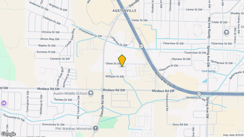 1806 Ororke Ln SW Mapa y Detalles de la Ubicación