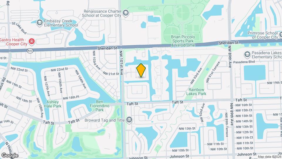 9860 NW 20th Ct Map and Location Details
