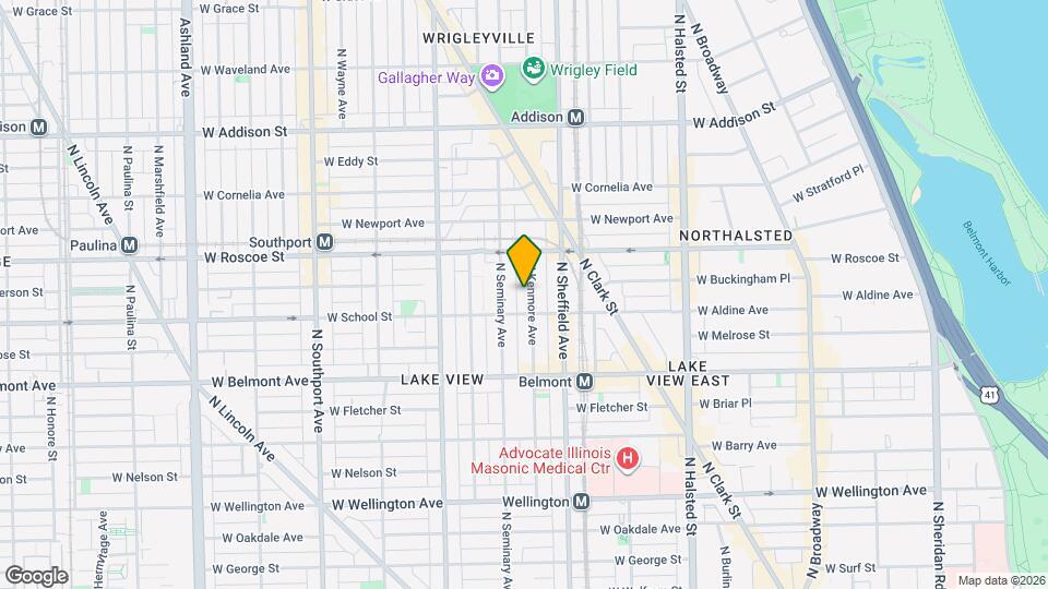 3318 N Kenmore Ave, Unit 1 Map and Location Details