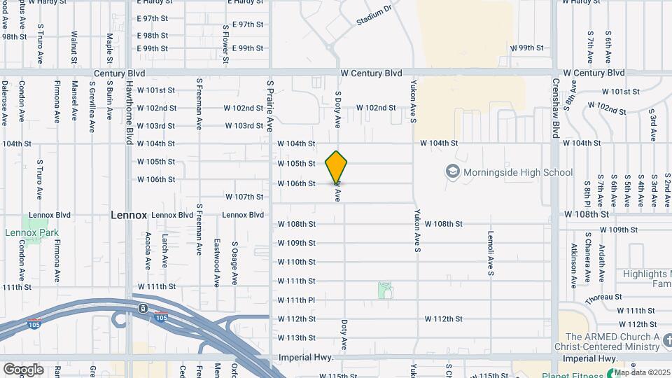3802 W 106th St Map and Location Details