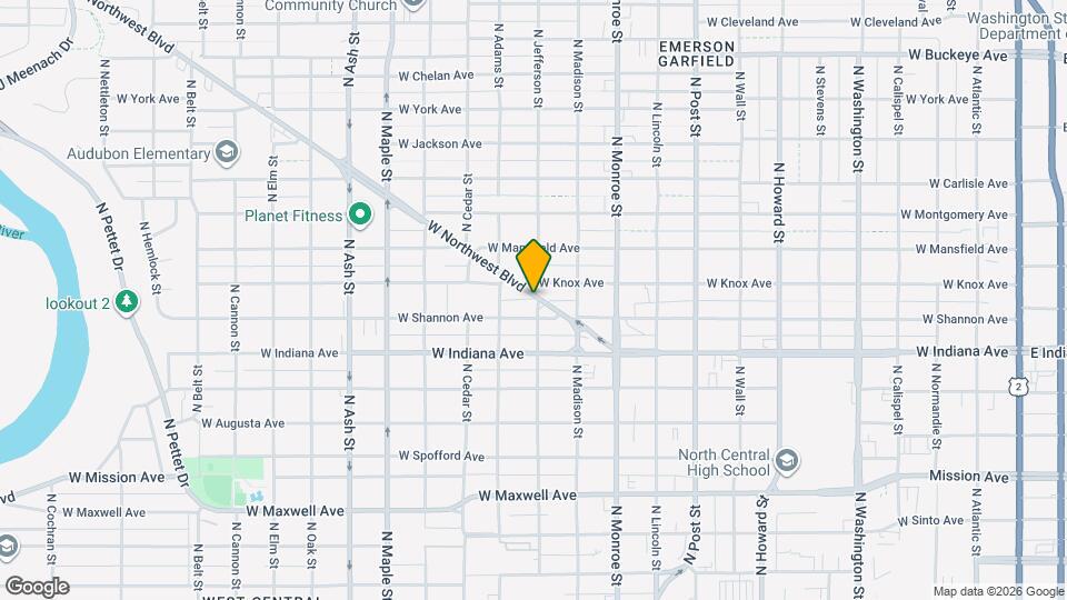 2011 N Jefferson St Mapa y Detalles de la Ubicación