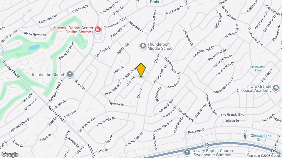 2990 Yuma Dr Map and Location Details