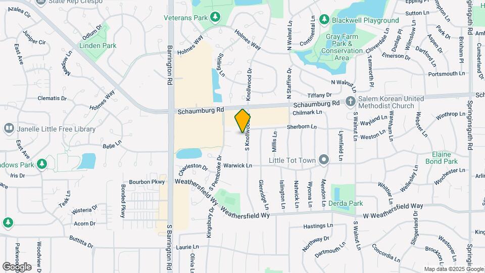 104 S Knollwood Dr Map and Location Details