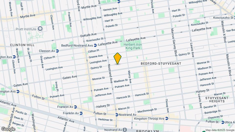 292 Quincy St Mapa y Detalles de la Ubicación