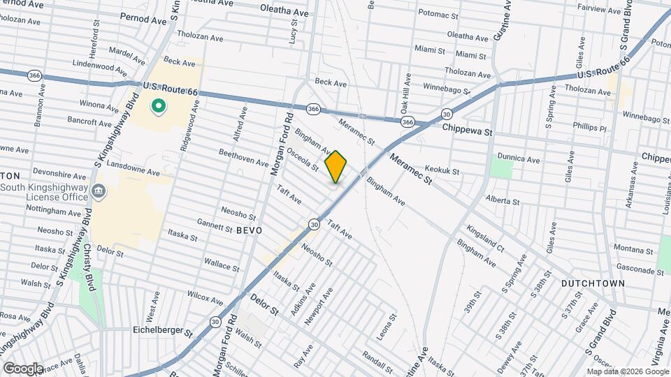 4114 Osceola St Map and Location Details