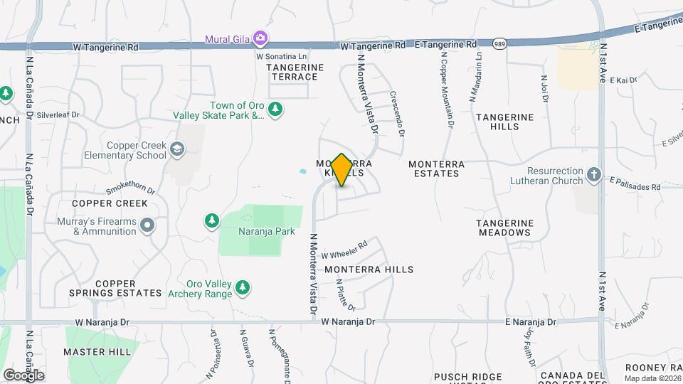 11598 N Flat Iron Dr Map and Location Details