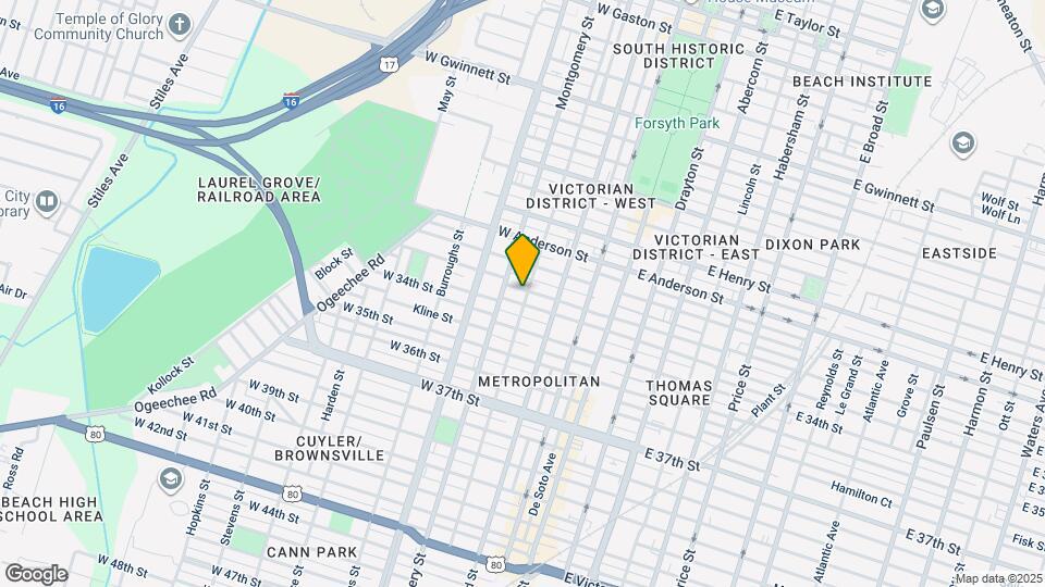 301 W 32nd St, Unit C Map and Location Details
