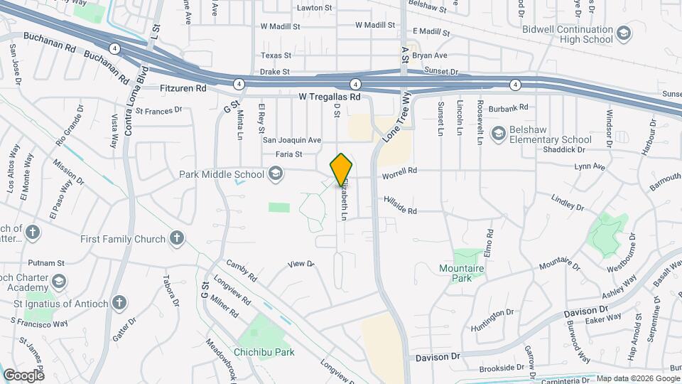 2916 Elizabeth Ln Map and Location Details