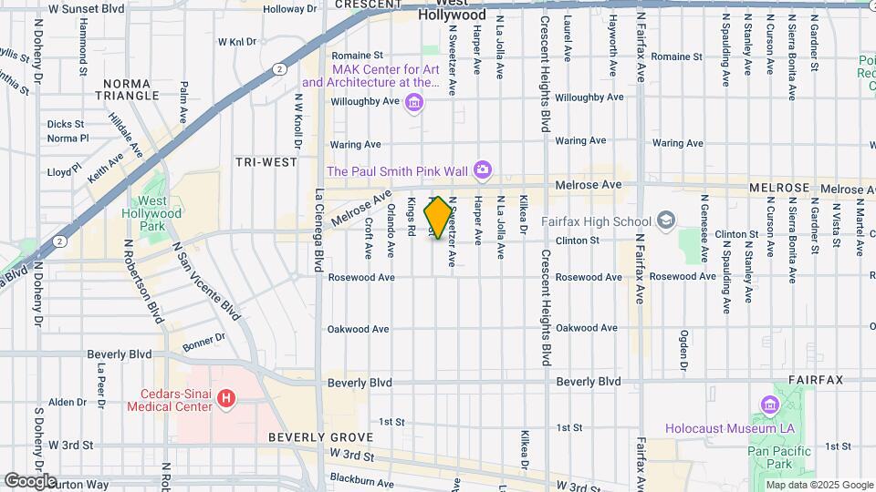 546 N Flores St Mapa y Detalles de la Ubicación