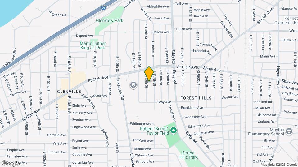651 E 115th St Map and Location Details