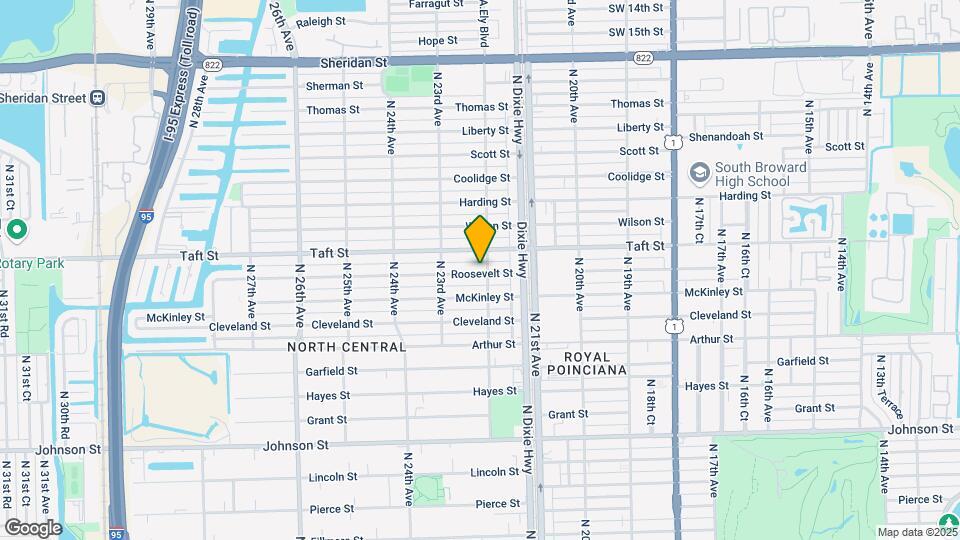 2205 Roosevelt St, Unit 1-4 Map and Location Details