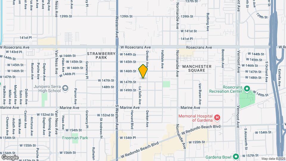 1617 W 147th St Mapa y Detalles de la Ubicación