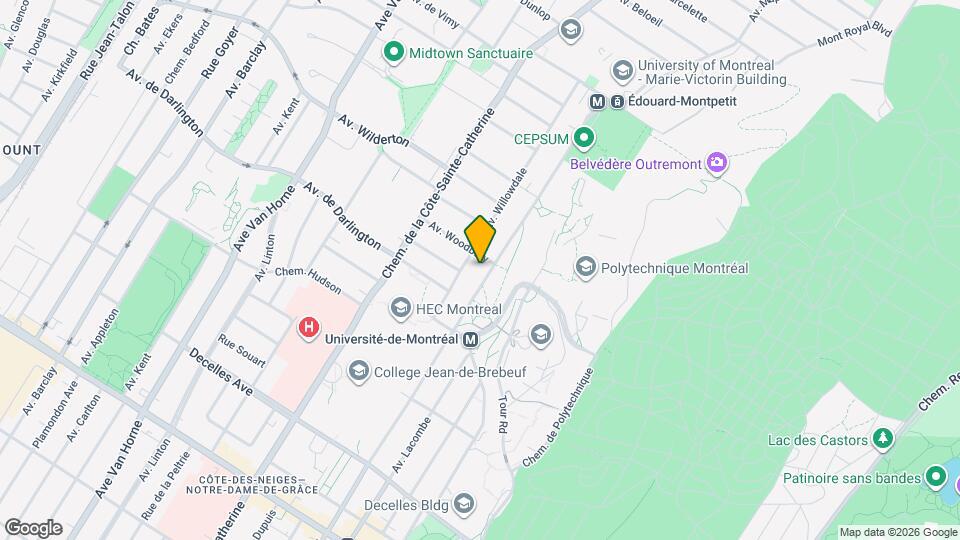 2715 Édouard-Montpetit Boul Map and Location Details