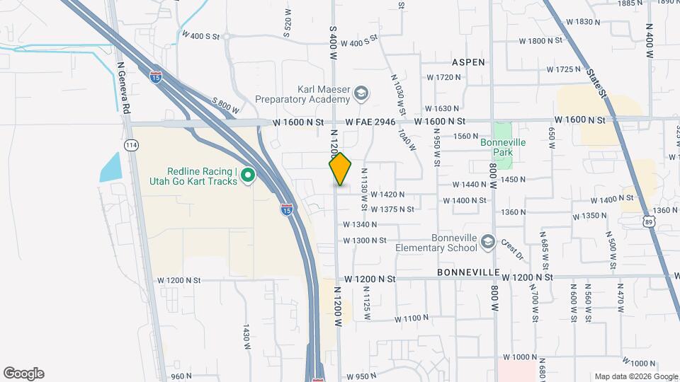 1188 W 1420 N Map and Location Details