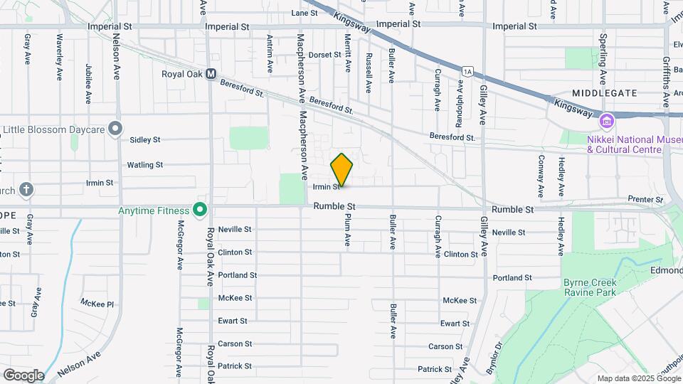 5724 Irmin St Map and Location Details
