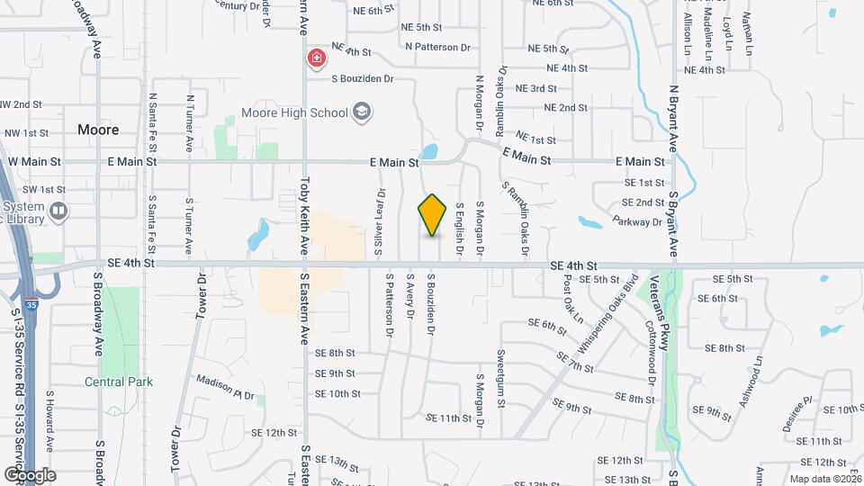 401 S Bouziden Dr Map and Location Details