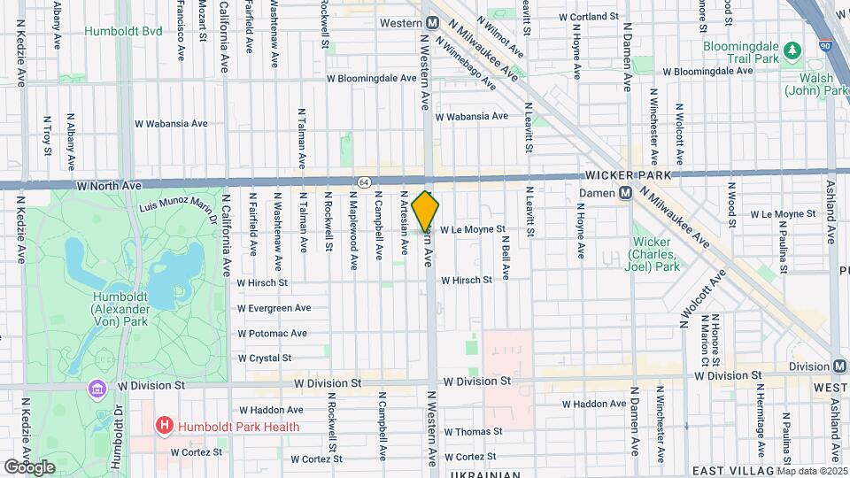1452 N Western Ave, Unit 3 Mapa y Detalles de la Ubicación