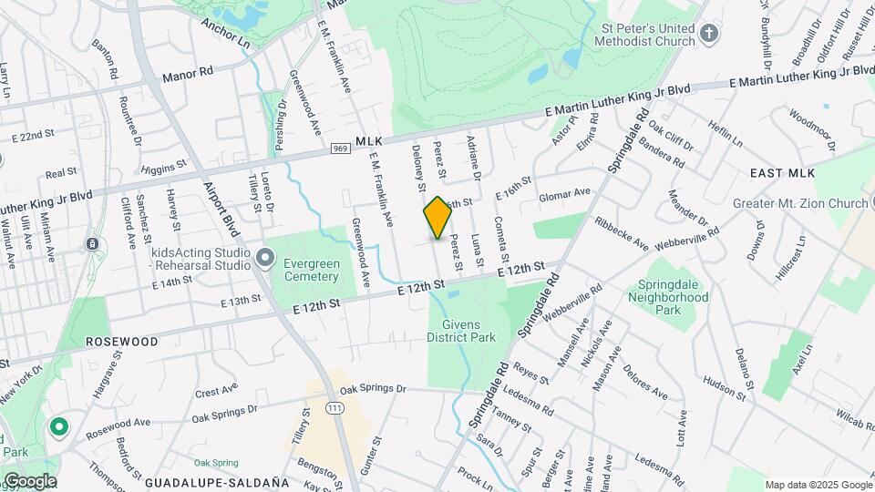 1307 Deloney St Map and Location Details