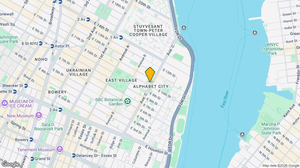 165 Avenue C Mapa y Detalles de la Ubicación