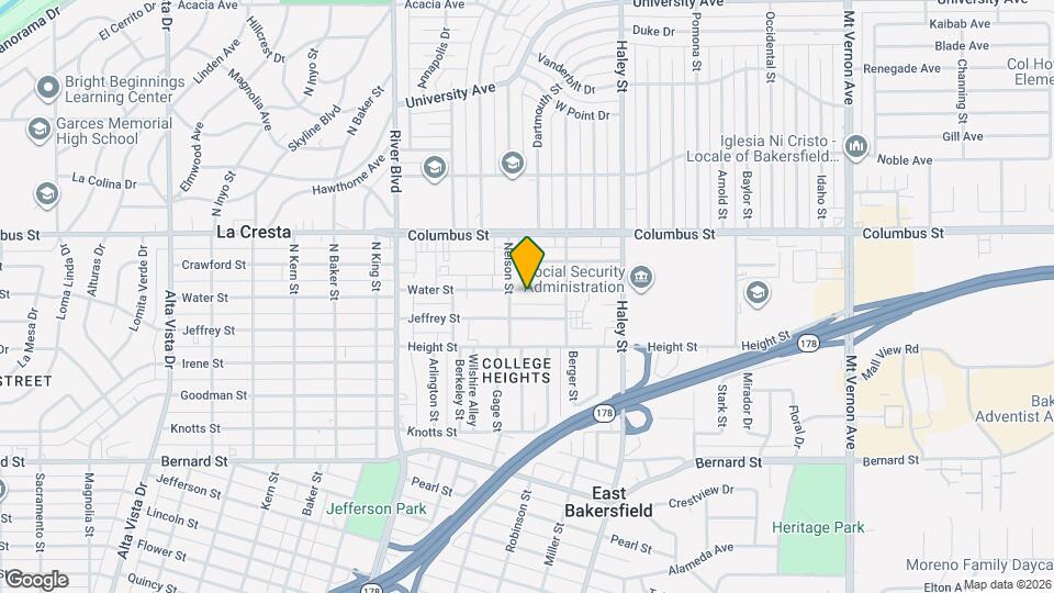 1219 Water St Map and Location Details