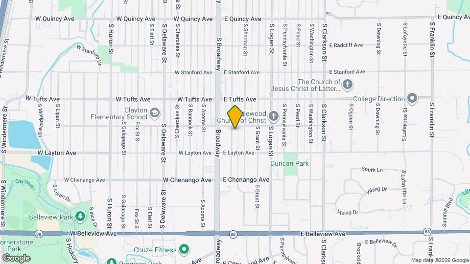 4710 S Lincoln St Map and Location Details