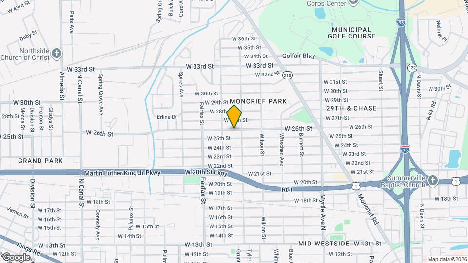 1626 W 26th St Map and Location Details