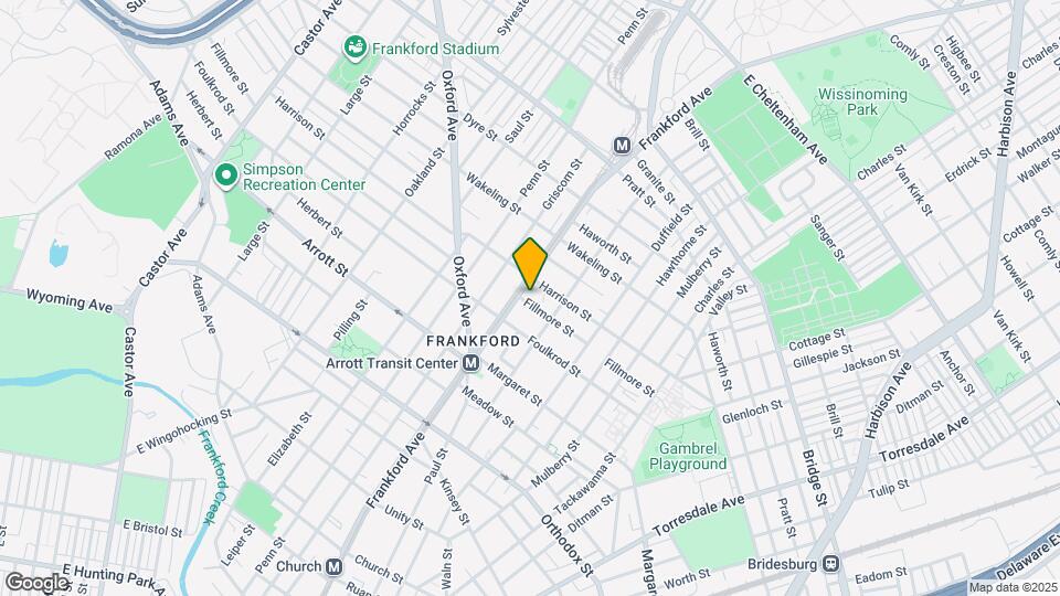 1609 Fillmore St Map and Location Details