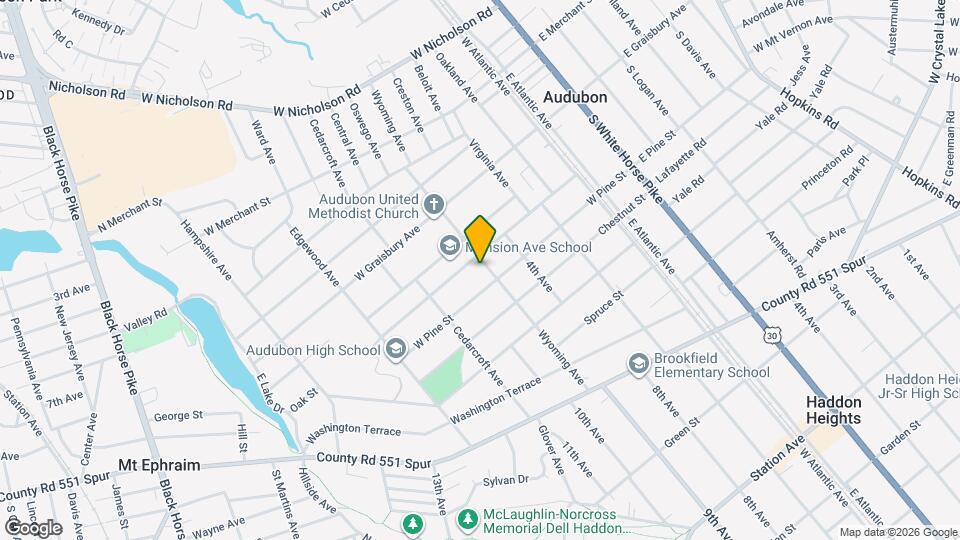 256 Wyoming Ave Map and Location Details