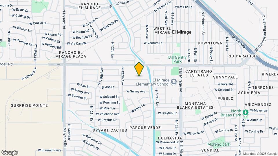 12534 W Willow Ave Map and Location Details