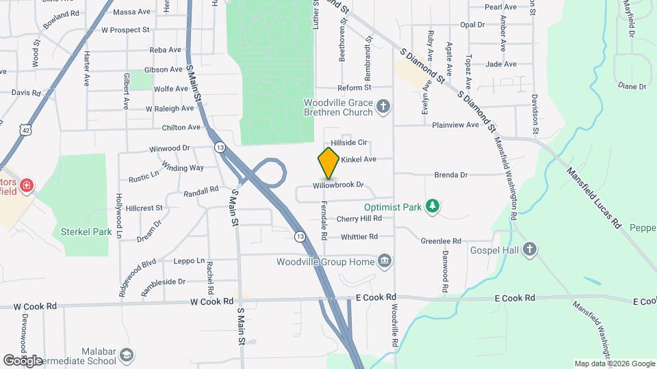 165 Willowbrook Dr Map and Location Details