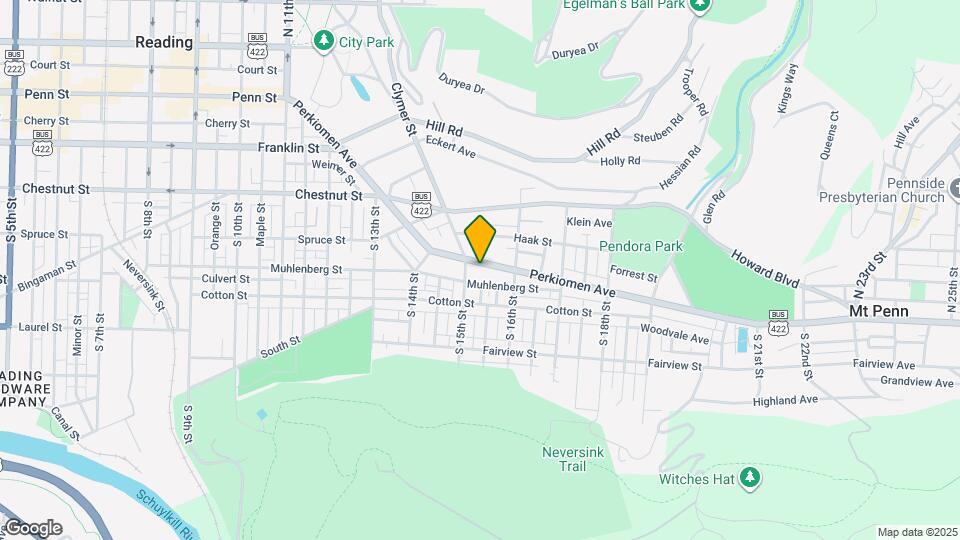 1516 Perkiomen Ave Map and Location Details