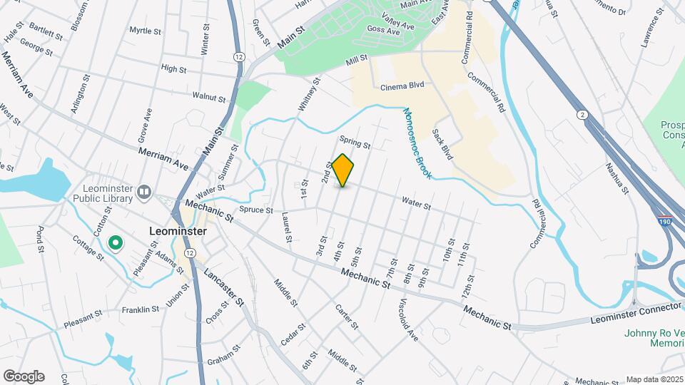 108 3rd St, Unit 108 3rd st leominster MA Mapa y Detalles de la Ubicación