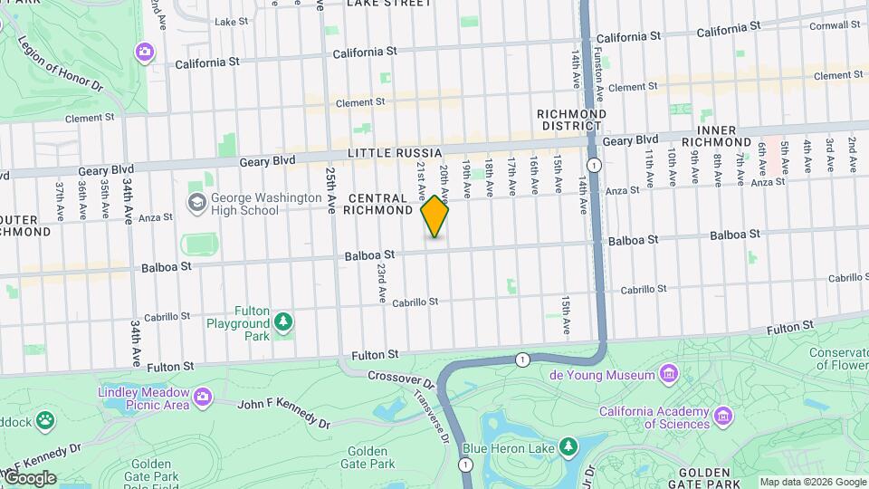 1930-1932 Balboa Mapa y Detalles de la Ubicación