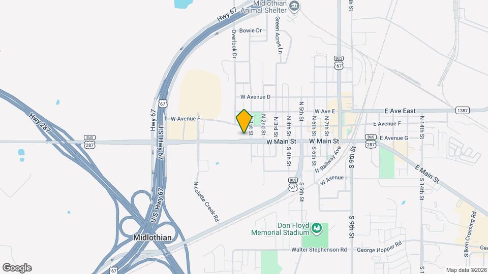 913 W Main St Map and Location Details