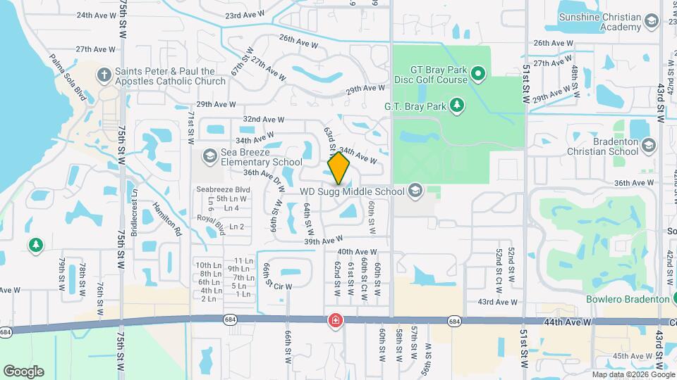 3601 62nd St W Map and Location Details