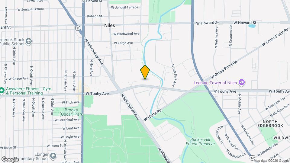 6876 W Touhy Ave Map and Location Details