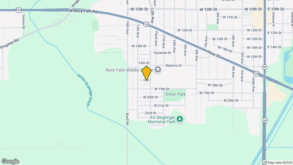 1205 W 18th St Map and Location Details