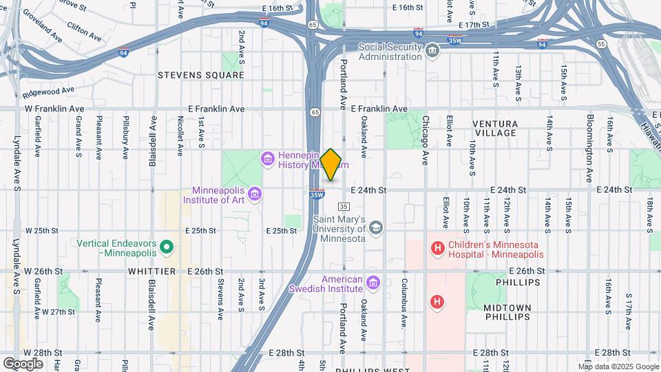 508 E 24th St Map and Location Details