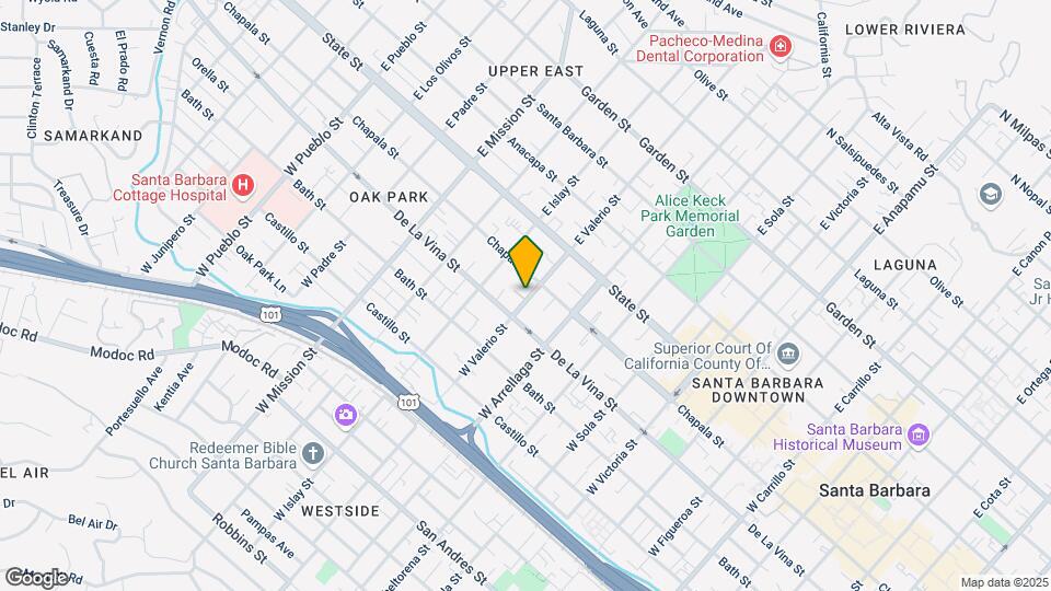 114 W Valerio St Map and Location Details