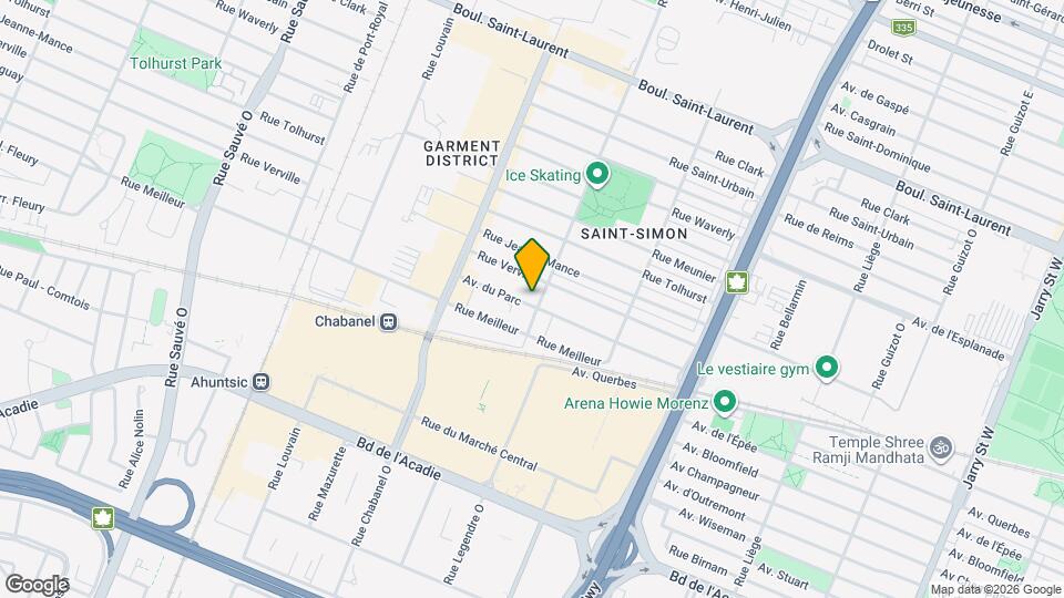 9125 Du Parc Av Map and Location Details