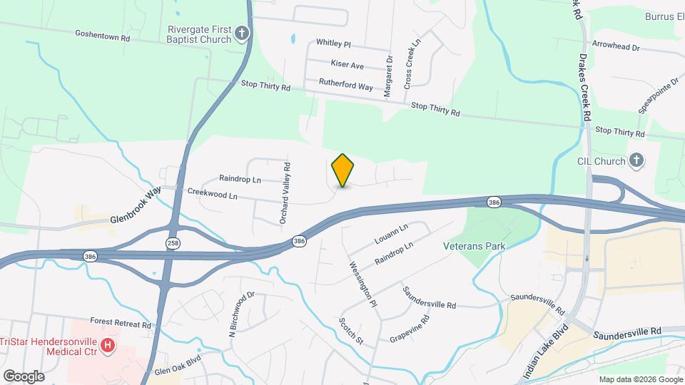 142 Creekwood Ln Map and Location Details