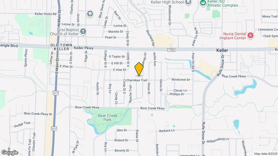 529 Cherokee Trail Map and Location Details