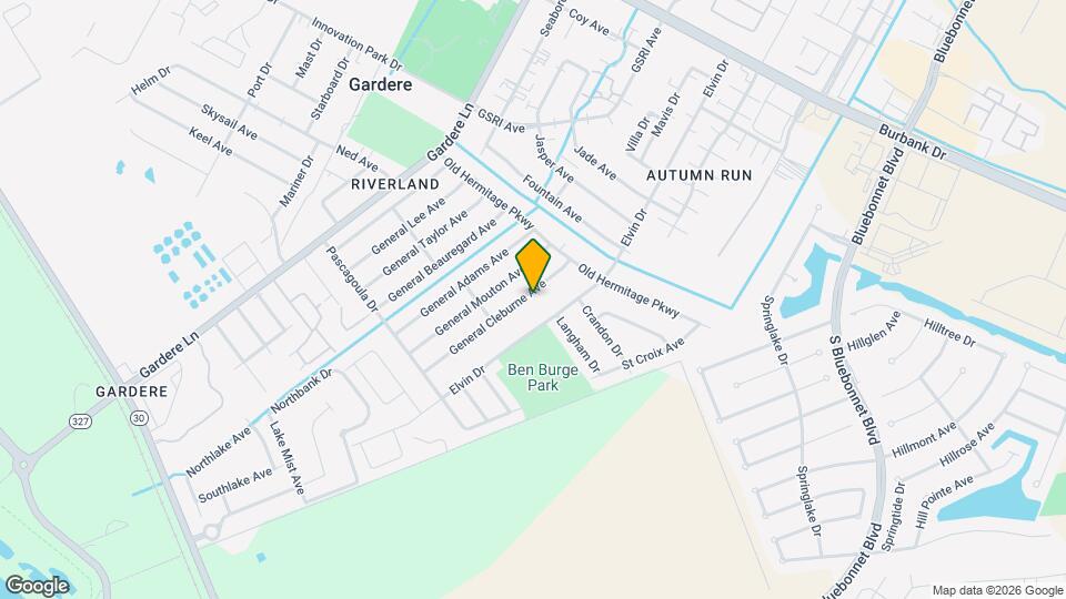 1835 General Cleburne Ave Mapa y Detalles de la Ubicación