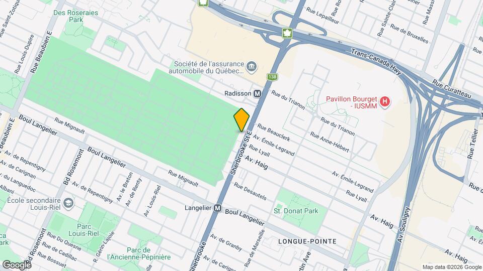 6975 Sherbrooke Rue E Map and Location Details