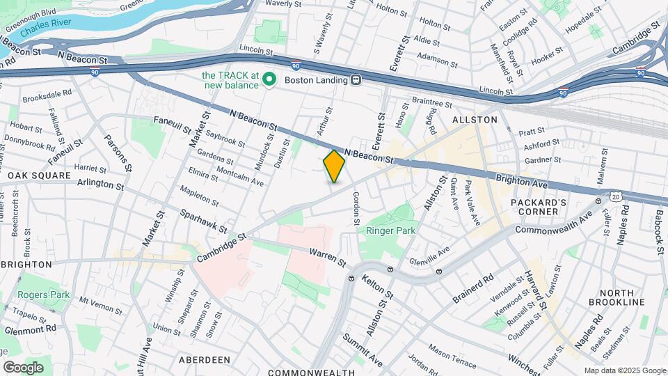 587 Cambridge St, Unit 1 Map and Location Details