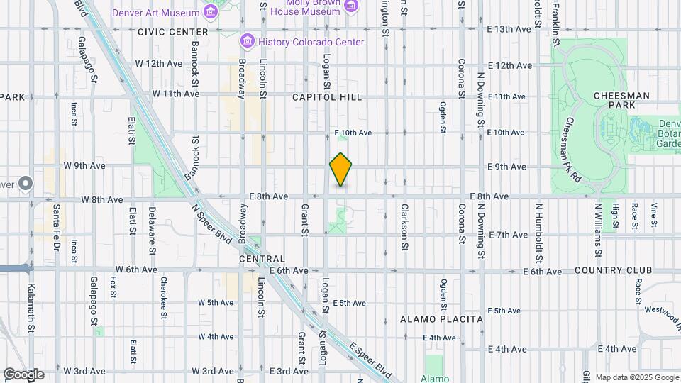801 Pennsylvania St Map and Location Details