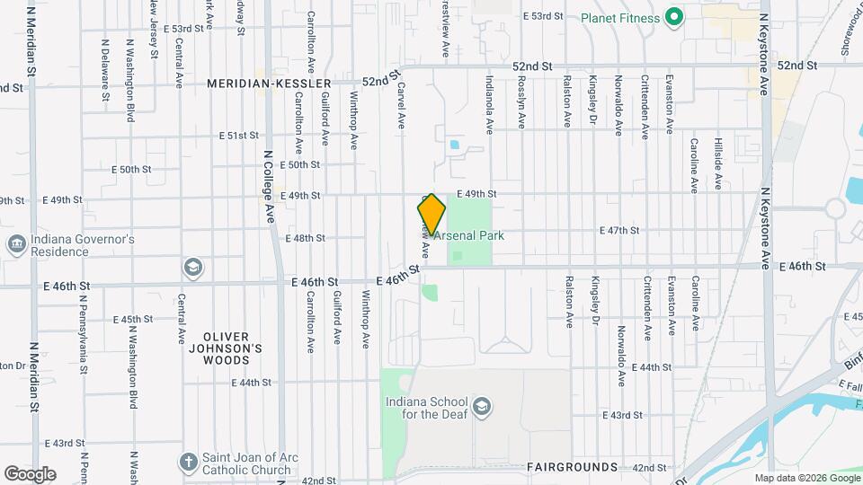 4641 Crestview Ave Map and Location Details