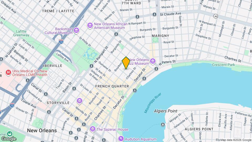 1014 Royal St Map and Location Details