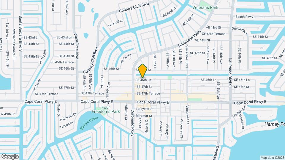 Cape Coral Apartments Map and Location Details